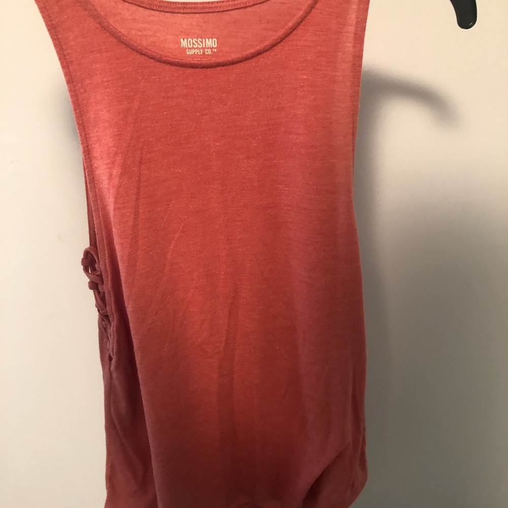 Orangish pink tank top
